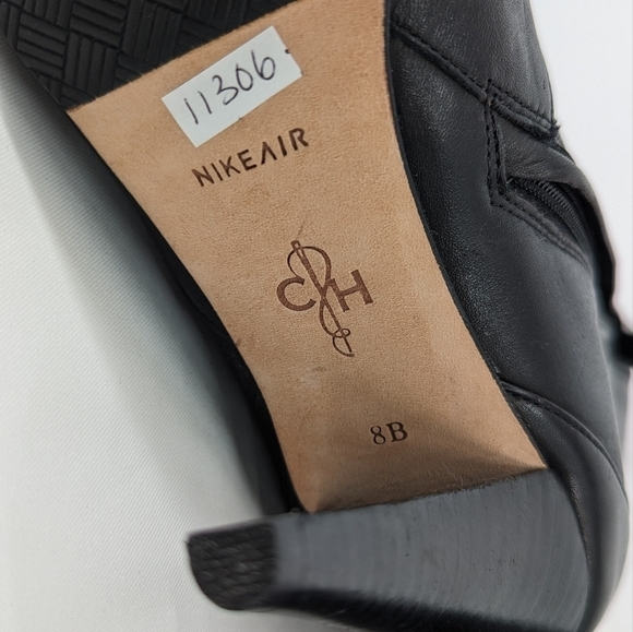 Cole Haan Calf High Heel Boots Black 8 leather fall winter preppy classic - Picture 13 of 16